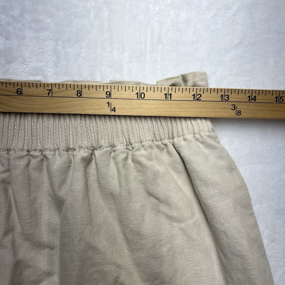 J Crew Pull On Linen Blend Skirt Womens 0 Coastal Summer Beach Resort Island - Picture 2 of 10
